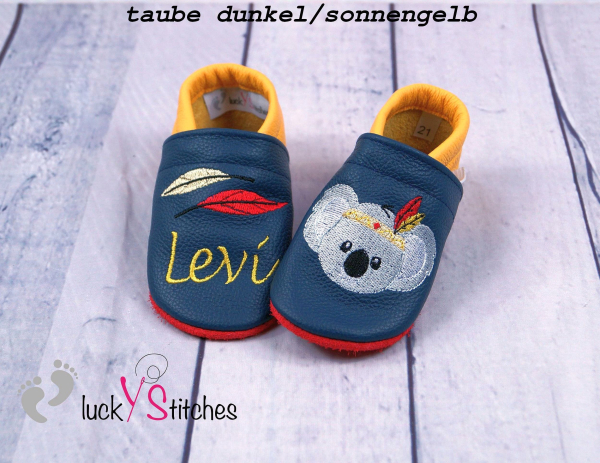 Lederpuschen Boho Koala 1